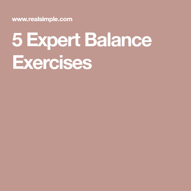 7 Balance Exercises You Can Do at Home