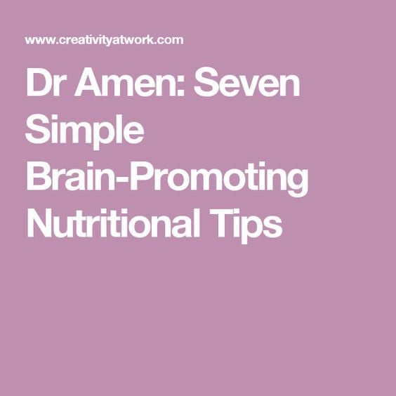 Dr Amen: Seven Simple Brain