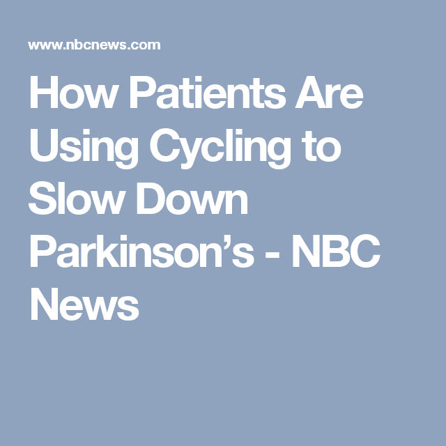 How Patients Are Using Cycling to Slow Down Parkinsons