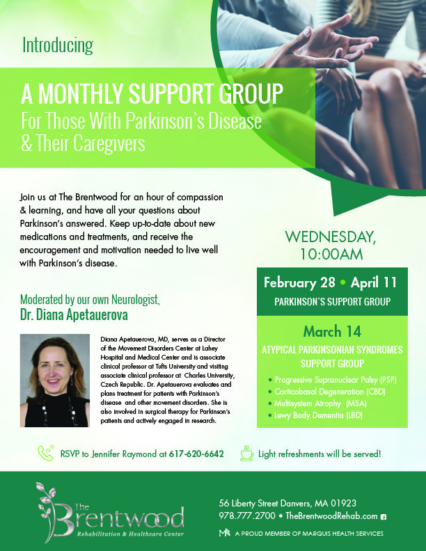 Join Us  Monthly Support Group for those with Parkinsons ...