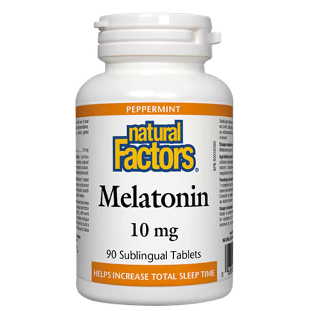 Natural Factors Melatonin 10 mg  Moms Vitamin Fix