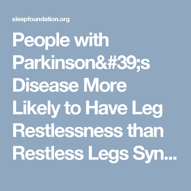 People with Parkinson