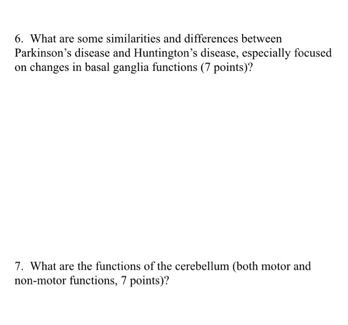 Solved 6. What are some similarities and differences between
