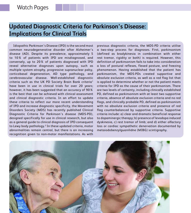 Updated Diagnostic Criteria for Parkinsons Disease: Implications for ...
